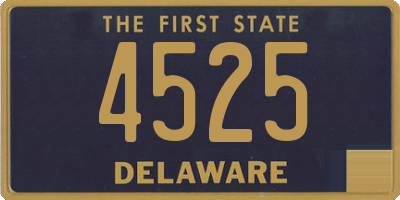 DE license plate 4525