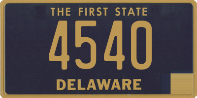 DE license plate 4540