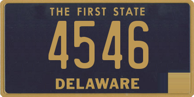 DE license plate 4546