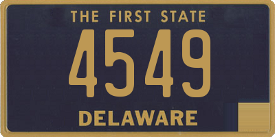 DE license plate 4549