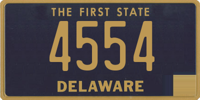 DE license plate 4554
