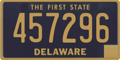 DE license plate 457296