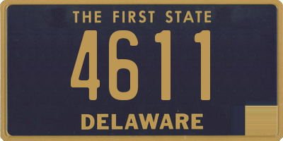 DE license plate 4611
