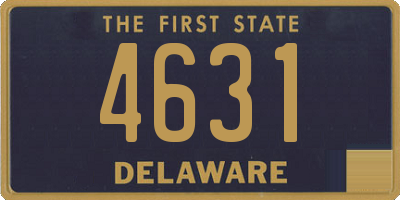 DE license plate 4631