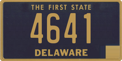DE license plate 4641