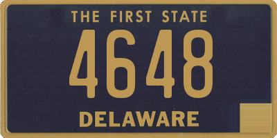 DE license plate 4648