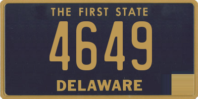 DE license plate 4649