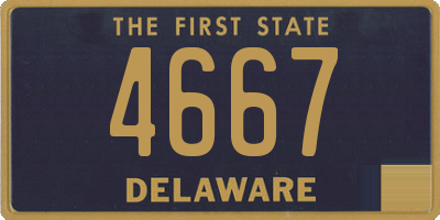 DE license plate 4667