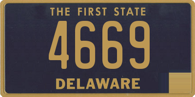 DE license plate 4669