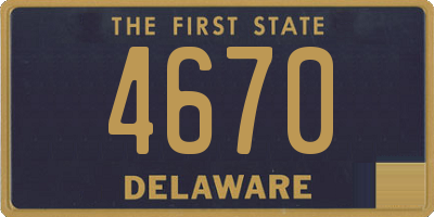 DE license plate 4670