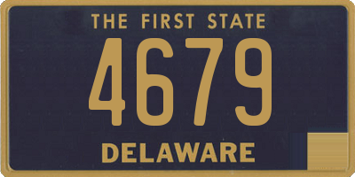 DE license plate 4679
