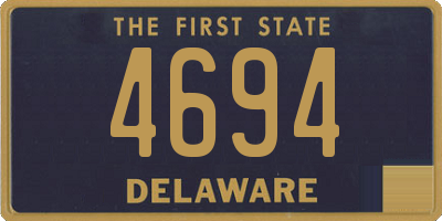 DE license plate 4694