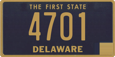 DE license plate 4701