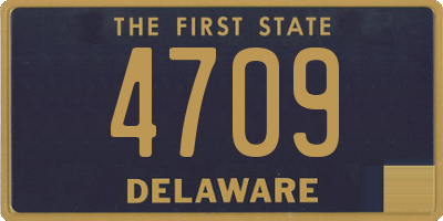 DE license plate 4709