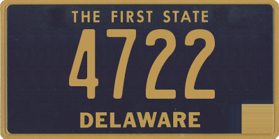 DE license plate 4722