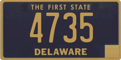 DE license plate 4735