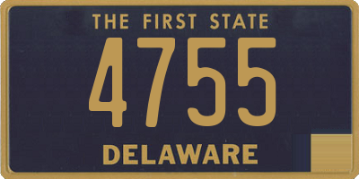 DE license plate 4755