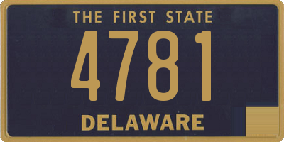DE license plate 4781