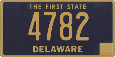 DE license plate 4782