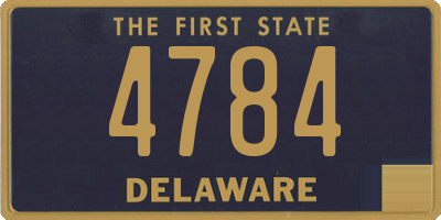 DE license plate 4784