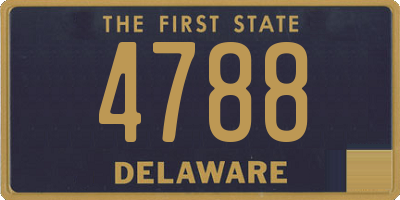DE license plate 4788