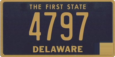 DE license plate 4797