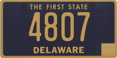 DE license plate 4807