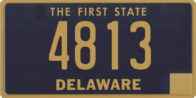 DE license plate 4813