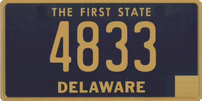 DE license plate 4833
