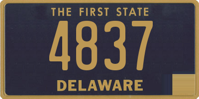 DE license plate 4837