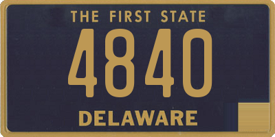DE license plate 4840