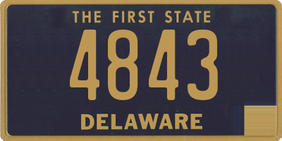 DE license plate 4843
