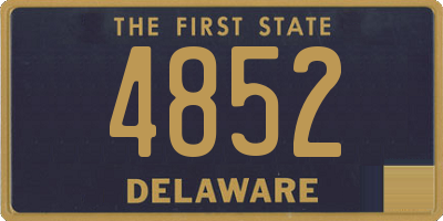 DE license plate 4852