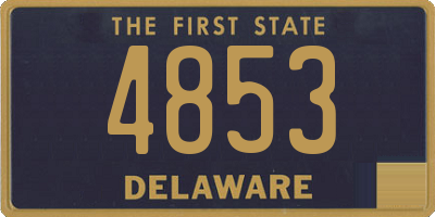 DE license plate 4853