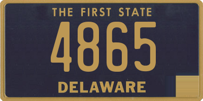 DE license plate 4865
