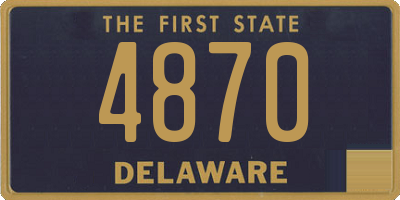 DE license plate 4870