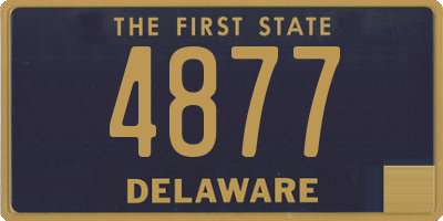 DE license plate 4877