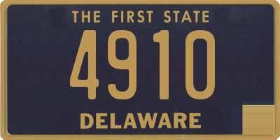 DE license plate 4910