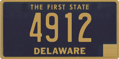 DE license plate 4912