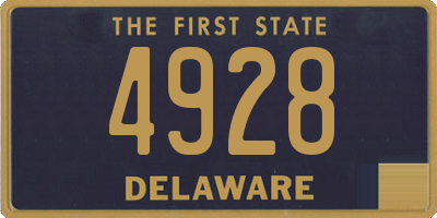 DE license plate 4928