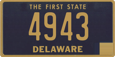 DE license plate 4943