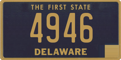 DE license plate 4946