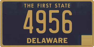 DE license plate 4956