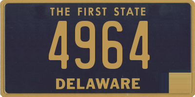DE license plate 4964