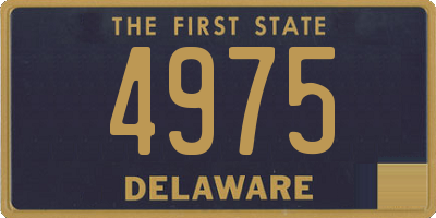 DE license plate 4975