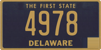 DE license plate 4978