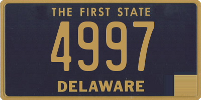 DE license plate 4997