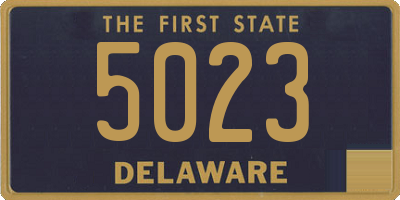 DE license plate 5023
