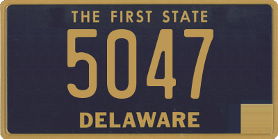 DE license plate 5047