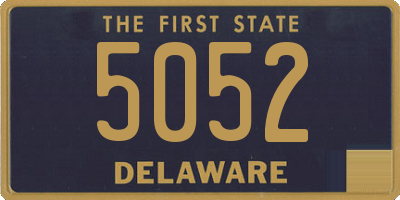 DE license plate 5052